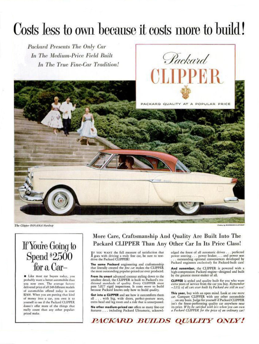 1954 Packard Auto Advertising